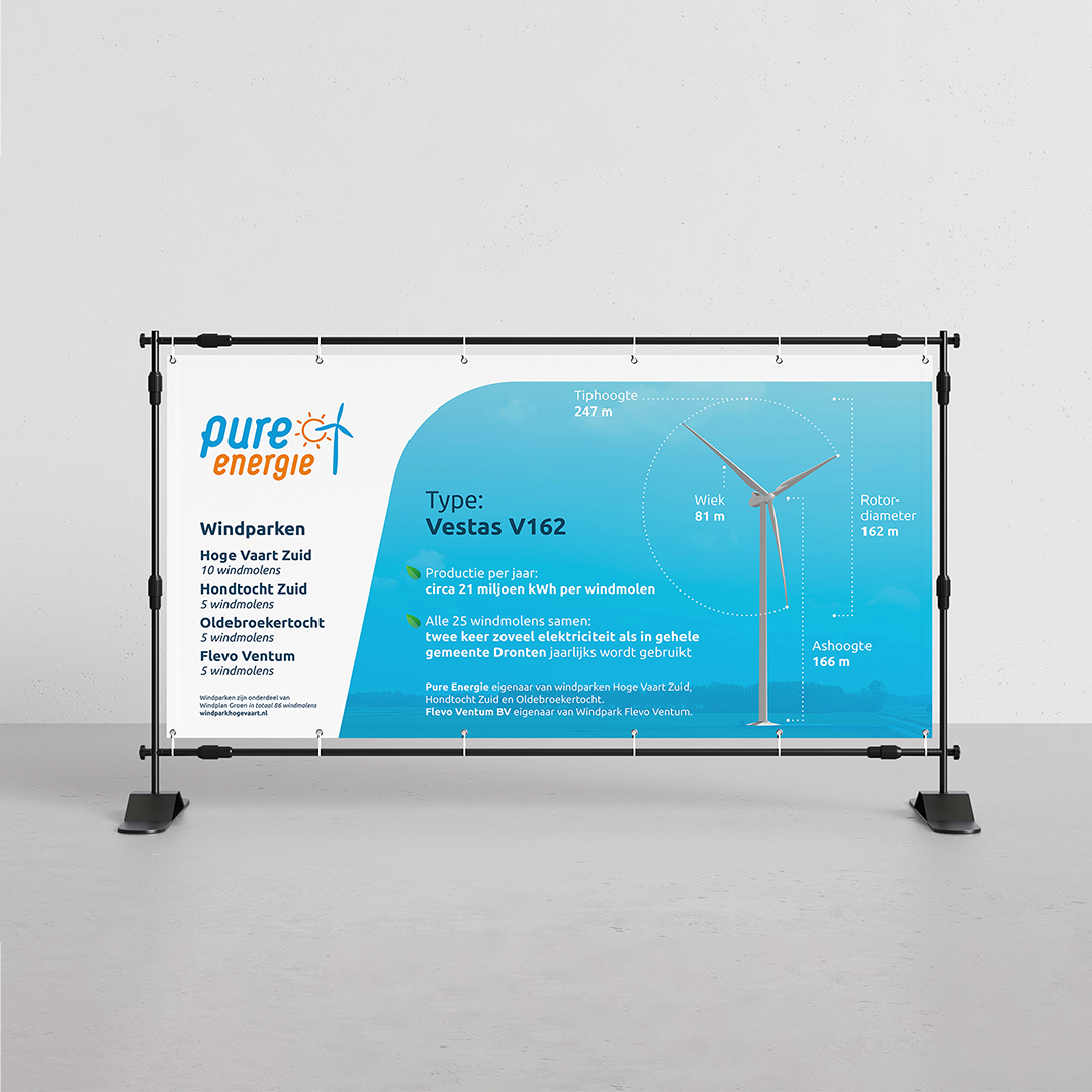 Info doek voor open dag