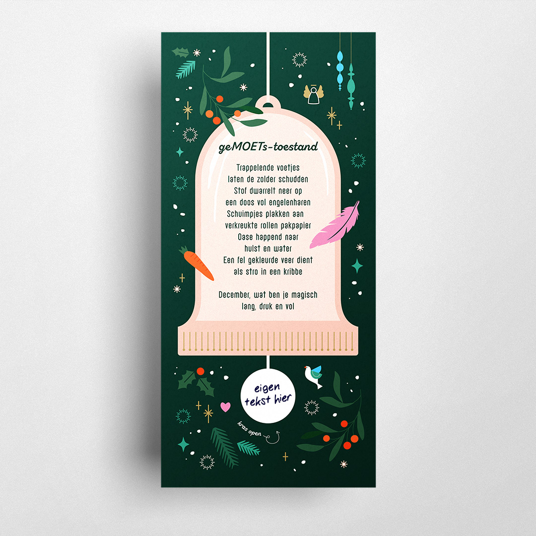 Decemberkaart ge-MOETs-toestand