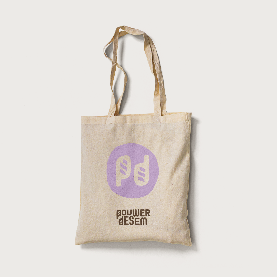 Canvas tasje met logo en beeldmerk