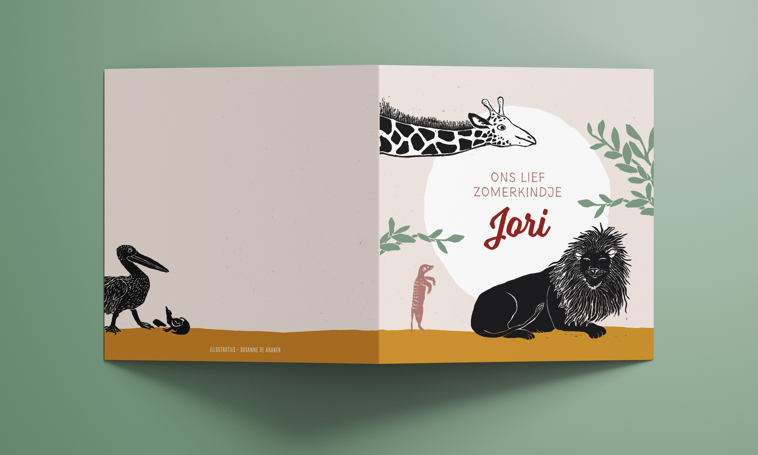 Geboortekaartje Jori buitenkant